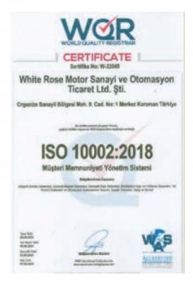 SERTİFİKAMIZ