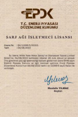 SERTİFİKAMIZ